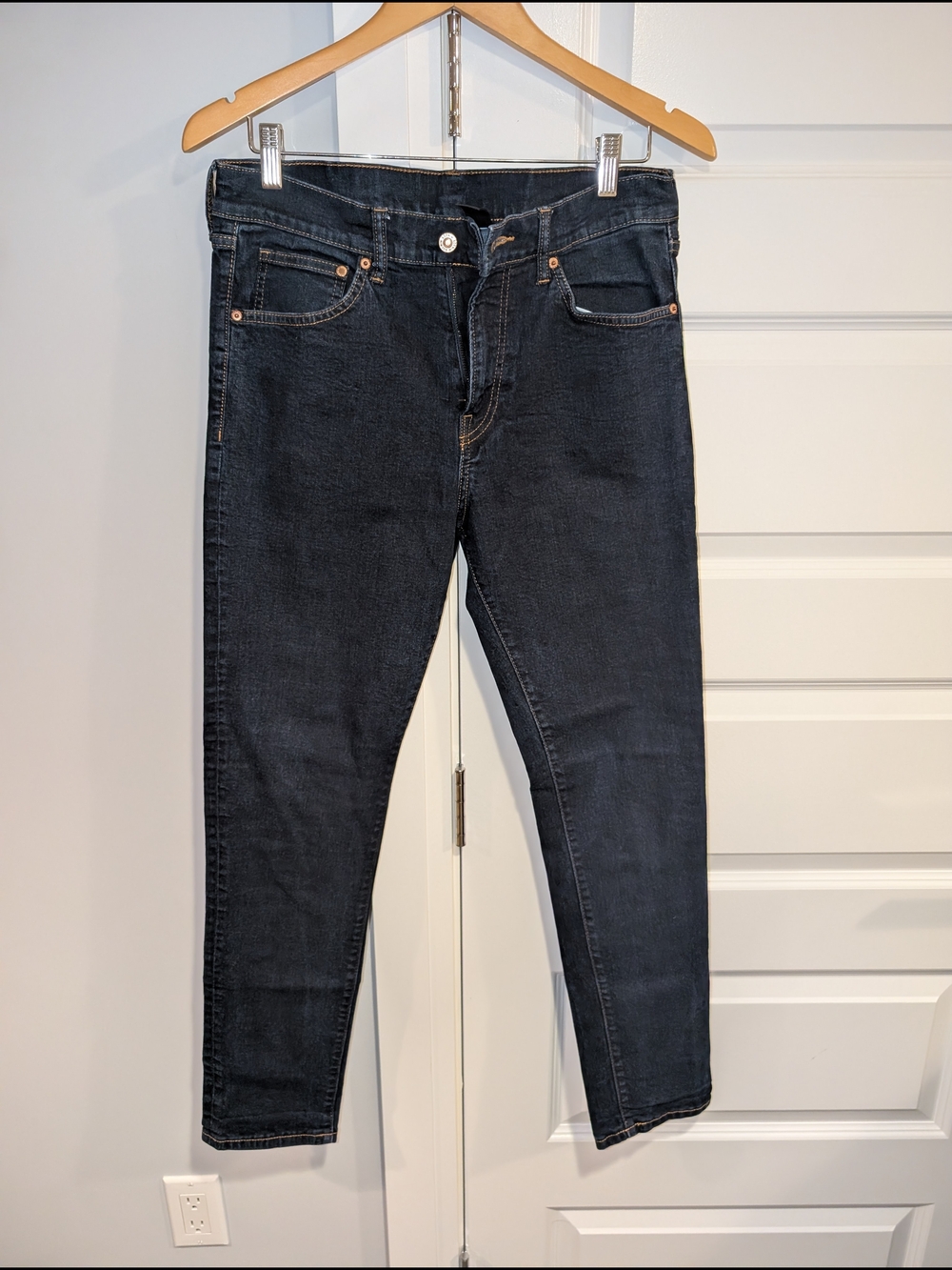 H&M Men's Skinny Jeans in Dark Indigo - 34 X 30